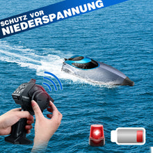 将图片加载到图库查看器,4DRC S3 High Speed RC Boats with LED Lights & 2 Batteries, 30+ mph Remote Control Boat for Pools and Lakes, Capsize Recovery, Low Battery Reminder,2.4Ghz Racing Boats for Adults and Kids