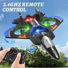 将图片加载到图库查看器,Foam Remote Control Airplanes with 3 Batteries, RC Planes for Kids Adults 8-16, RC Airplane Fighter Jet with Light, 360° Flip Fighter Jet Toys, Stunt Roll, Airplane Toy Gifts for Kids Boys