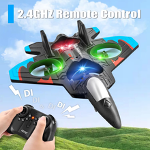 将图片加载到图库查看器,V32 Foam RC Planes for Kids Adults 8-16, RC Airplane Fighter Jet with Light, 360° Flip Fighter Jet Toy, Stunt Roll, Airplane Toy Gifts for Kids Boys