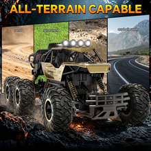 将图片加载到图库查看器,1:10 Remote Control Truck, RC Cars Rock Crawler RC Truck with 2 Rechargeable Batteries, Metal Exterior & LED Lights, Large Boy Toys for Ages 4-7, 8-12 & Adults Great Gift