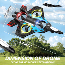 将图片加载到图库查看器,BKAXH Drone for Kids Adults 8-16, Easy for Beginners, 3 Adjustable Speed, 360°Flip, Headless Mode, High Speed Rotation, 2 Batteries, Foam RC Planes Airplane Toy Gifts for Kids Boys