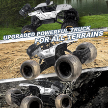 将图片加载到图库查看器,1:12 Rc Car,off Road Truck Remote Control Car Metal Shell 2.4G 4WD,with 2 Batteries ,Cars for Boys& Gift for Kids,Silver