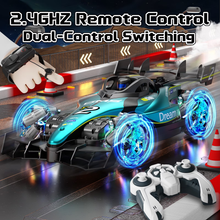 将图片加载到图库查看器,RC Racing Car, 1:12 4WD Toy Cars Buggy 2.4Ghz High Speed Remote Control Car Drift Car, Sideways Driving, with Watch Control.for Boys & Gift for Kids Blue