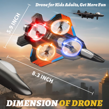 将图片加载到图库查看器,RC Planes Remote Control Airplanes for Kids, Foam Remote Control Planes for Kids Adults Beginners, Remote Control Helicopter Fighter Jet Drones for Kids Adults, 360° Flip Easy to Fly