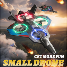 将图片加载到图库查看器,Eoyeskido Foam Drone RC Airplane for Kids and Beginners, Remote Control Plane Fighter Jet with Light, Auto Hovering, 360° Flip and 2 Batteries (15 Mins)