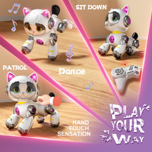 将图片加载到图库查看器,Robot Cat Interactive Toys for Girls, Toys for 3 4 5 6 7 8 Year Old Girls Kids Boys, Touch Programmable Mechanical Cat Toddlers Girl Toy for 5-7 6-8, Ideas Birthday Gifts for Girl 3 4 5 6 Year Old