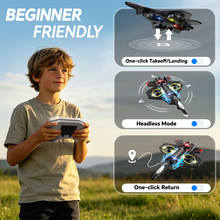 将图片加载到图库查看器,BKAXH Drone for Kids Adults 8-16, Easy for Beginners, 3 Adjustable Speed, 360°Flip, Headless Mode, High Speed Rotation, 2 Batteries, Foam RC Planes Airplane Toy Gifts for Kids Boys