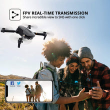 将图片加载到图库查看器,4DRC Drome with 1080P HD Camora for adutls and K ids, FPPV Live Vedio 2 Meduler Batteries Black