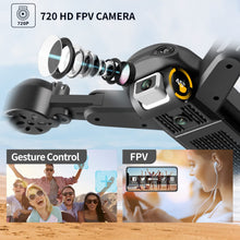 将图片加载到图库查看器,4DV12 Drone with 720P FPV Camera for Kids Adults RC Quadcopter Helicopter Toys 2 Batteries Black