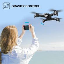 将图片加载到图库查看器,4DV12 Drone with 720P FPV Camera for Kids Adults RC Quadcopter Helicopter Toys 2 Batteries Black