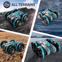 将图片加载到图库查看器,4DRC C9 RC Car for Kids Rotate 360° Spins & Flips, 2.4 GHz 4WD Amphibious Remote Control Car Boat RC Monster Truck Stunt Car Vehicles Toys for 5-12 Year Old Boys Gifts