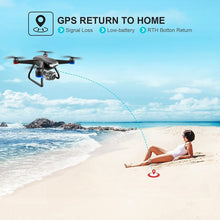 将图片加载到图库查看器,4DRC 4DF11 GPS Drone with 4K Camera for Adults,5GHz FPV RC Quadcopter,2 Batterys and Carrying Case Black
