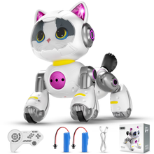 将图片加载到图库查看器，Robot Cat Interactive Toys for Girls, Toys for 3 4 5 6 7 8 Year Old Girls Kids Boys, Touch Programmable Mechanical Cat Toddlers Girl Toy for 5-7 6-8, Ideas Birthday Gifts for Girl 3 4 5 6 Year Old
