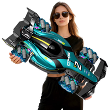 将图片加载到图库查看器，RC Racing Car, 1:12 4WD Toy Cars Buggy 2.4Ghz High Speed Remote Control Car Drift Car, Sideways Driving, with Watch Control.for Boys &amp;  Gift for Kids Blue
