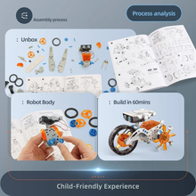将图片加载到图库查看器，12-in-1 STEM Robot Kit Toys for Kids 8-12, DIY Building Educational STEM Science Kits for Boy Birthday Gifts
