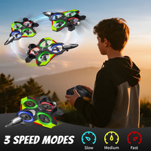 将图片加载到图库查看器，RC Planes Remote Control Airplanes for Kids, Foam Remote Control Planes for Kids Adults Beginners, Remote Control Helicopter Fighter Jet Drones for Kids Adults, 360° Flip Easy to Fly
