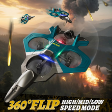 将图片加载到图库查看器，Foam Drone RC Airplane for Kids and Beginners, Remote Control Plane Fighter Jet with Light, Auto Hovering, 360° Flip and Drone for Kids Adults 8-16
