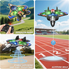将图片加载到图库查看器，Foam Remote Control Airplanes with 3 Batteries, RC Planes for Kids Adults 8-16, RC Airplane Fighter Jet with Light, 360° Flip Fighter Jet Toys, Stunt Roll, Airplane Toy Gifts for Kids Boys
