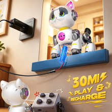 将图片加载到图库查看器，Robot Cat Interactive Toys for Girls, Toys for 3 4 5 6 7 8 Year Old Girls Kids Boys, Touch Programmable Mechanical Cat Toddlers Girl Toy for 5-7 6-8, Ideas Birthday Gifts for Girl 3 4 5 6 Year Old
