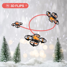 将图片加载到图库查看器，V8c Drone with 720P HD Camera for Adults and Children FPV Real-Time Video, 2 Modular Batteries and Storage Bag, Orange
