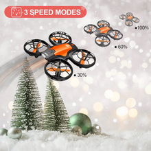 将图片加载到图库查看器，V8c Drone with 720P HD Camera for Adults and Children FPV Real-Time Video, 2 Modular Batteries and Storage Bag, Orange
