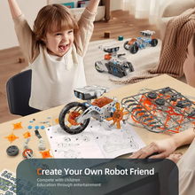 将图片加载到图库查看器，12-in-1 STEM Robot Kit Toys for Kids 8-12, DIY Building Educational STEM Science Kits for Boy Birthday Gifts
