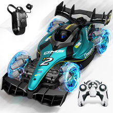 将图片加载到图库查看器，RC Racing Car, 1:12 4WD Toy Cars Buggy 2.4Ghz High Speed Remote Control Car Drift Car, Sideways Driving, with Watch Control.for Boys &amp;  Gift for Kids Blue
