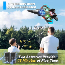 将图片加载到图库查看器，V32 Foam RC Planes for Kids Adults 8-16, RC Airplane Fighter Jet with Light, 360° Flip Fighter Jet Toy, Stunt Roll, Airplane Toy Gifts for Kids Boys
