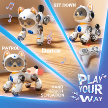 将图片加载到图库查看器，Robot Dog Interactive Toys for boy, Toys for 3 4 5 6 7 8 Year Old Girls Kids Boys, Touch Programmable Mechanical Dog Toddlers Girl Toy for 5-7 6-8, Ideas Birthday Gifts for boy 3 4 5 6 Year Old
