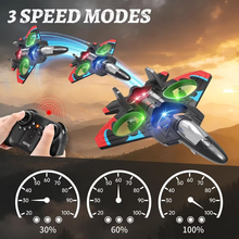 将图片加载到图库查看器，Foam Remote Control Airplanes RC Planes for Kids Adults, RC Airplane Fighter Jet with Light, 360° Flip Fighter Jet Toys, Stunt Roll, Airplane Toy Gifts for Kids Boys Brand: Tubokoro
