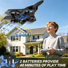 将图片加载到图库查看器，BKAXH Drone for Kids Adults 8-16, Easy for Beginners, 3 Adjustable Speed, 360°Flip, Headless Mode, High Speed Rotation, 2 Batteries, Foam RC Planes Airplane Toy Gifts for Kids Boys
