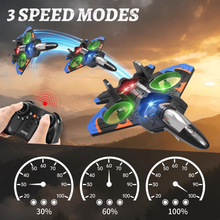 将图片加载到图库查看器，Foam Remote Control Airplanes with 3 Batteries, RC Planes for Kids Adults 8-16, RC Airplane Fighter Jet with Light, 360° Flip Fighter Jet Toys, Stunt Roll, Airplane Toy Gifts for Kids Boys
