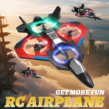 将图片加载到图库查看器，RC Planes Remote Control Airplanes for Kids, Foam Remote Control Planes for Kids Adults Beginners, Remote Control Helicopter Fighter Jet Drones for Kids Adults, 360° Flip Easy to Fly
