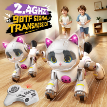 将图片加载到图库查看器，Robot Cat Interactive Toys for Girls, Toys for 3 4 5 6 7 8 Year Old Girls Kids Boys, Touch Programmable Mechanical Cat Toddlers Girl Toy for 5-7 6-8, Ideas Birthday Gifts for Girl 3 4 5 6 Year Old

