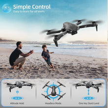 将图片加载到图库查看器，BKAXH With 1080P HD Camera for Adults and Kids for Adults and Children FPV RC Quadcopter With LED Lights and Optical Flow Sensor, 2 Batteries, Black
