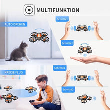 将图片加载到图库查看器，4DRC V8c Drone with 720P HD Camera for Adults and Children FPV Real-time Video, 2 Modular Batteries and Storage Bag, Orange
