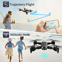 将图片加载到图库查看器，4DV12 Drone with 720P FPV Camera for Kids Adults RC Quadcopter Helicopter Toys 2 Batteries Black
