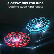 将图片加载到图库查看器，4DRC UFO Drone for Kids or Adults Easy Indoor Small UFO Toy Flying Ball Drone Toy for Boys and Girls (Blue and Red)
