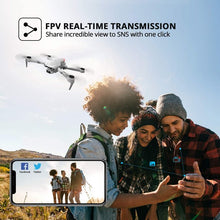 将图片加载到图库查看器，F10-1080P Wifi FPV Drone with 1080P HD Camera, Headless Mode/3D Flips, RC Quadcopter for Beginners Silver white
