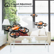 将图片加载到图库查看器，4DRC V8c Drone with 720P HD Camera for Adults and Children FPV Real-time Video, 2 Modular Batteries and Storage Bag, Orange
