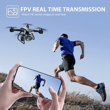将图片加载到图库查看器，4DRC V14 RC Drone with 1080P HD Camera Live Video 120°Wide-Angle WiFi Altitude Hold, Headless Mode, 3D Flip 2 Batteries Black
