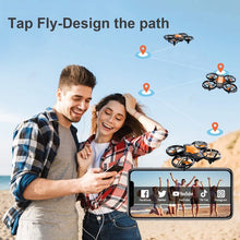 将图片加载到图库查看器，4DRC V8c Drone with 720P HD Camera for Adults and Children FPV Real-time Video, 2 Modular Batteries and Storage Bag, Orange
